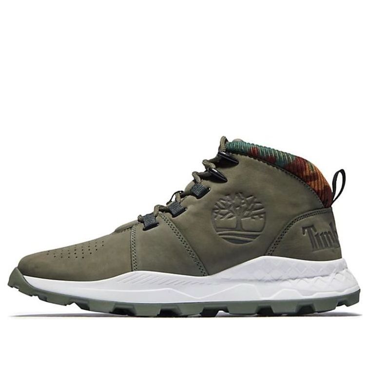Timberland Brooklyn Euro Sprint Boots 'Olive Green and Camouflage Collar' A2GETA58