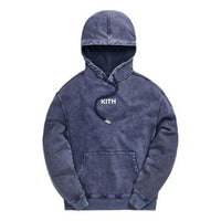 KITH Williams III Crystal Wash Fleece Washed Unisex Navy Blue KH2429-102
