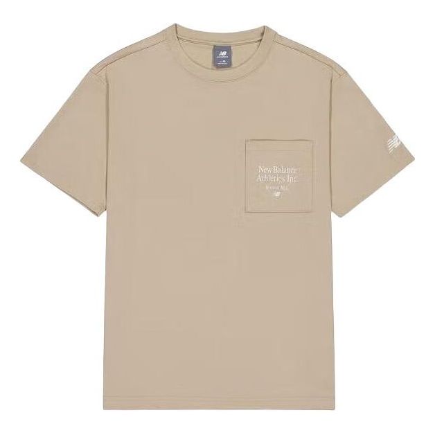 New Balance Essentials Athletic Club T-Shirt Asia Sizing 'Khaki' AMT42316-SOT