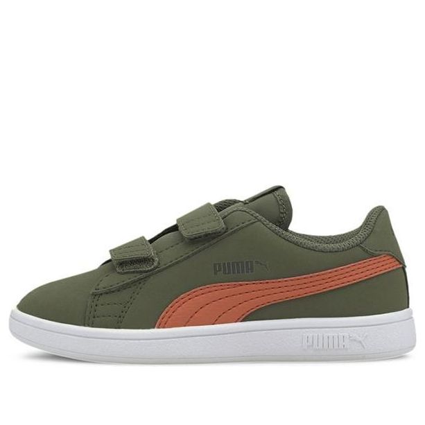 (PS) PUMA Smash V2 Buck V Ps Leisure Sneakers Green/Brown 365183-20