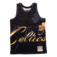 Mitchell & Ness x NBA Boston Celtics Big Face 4.0 Tank 'Black Gold' TMTK1258-BCEYYPPPBLCK