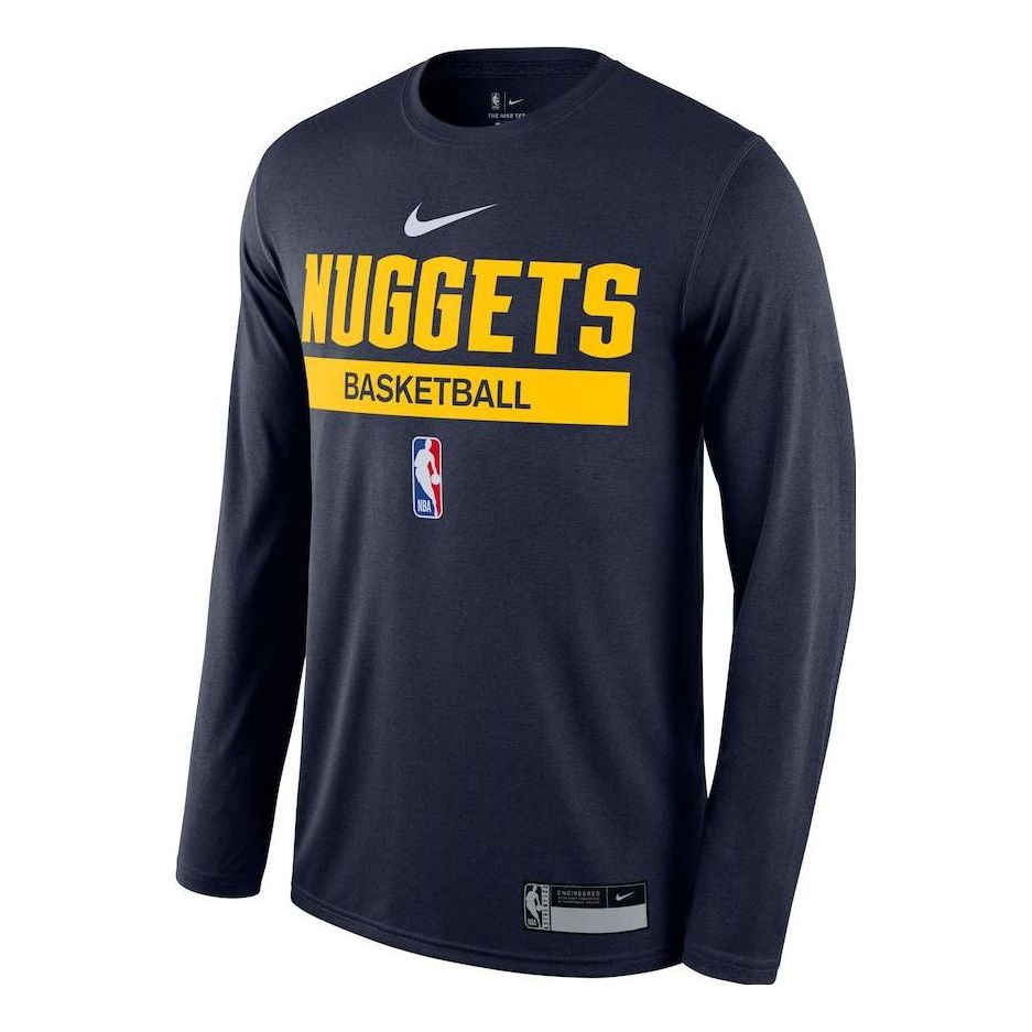 Nike Nuggets L/S Practice GPX Tee 'Navy' DR6515-419
