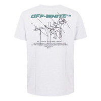 Off-White FW20 Trellis Worker Logo Printed Men Grey OMAA027E20JER0160855