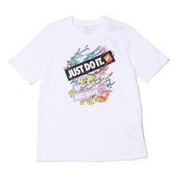 Nike Just Doit Casual Sports Alphabet Printing Short Sleeve White DD1263-100