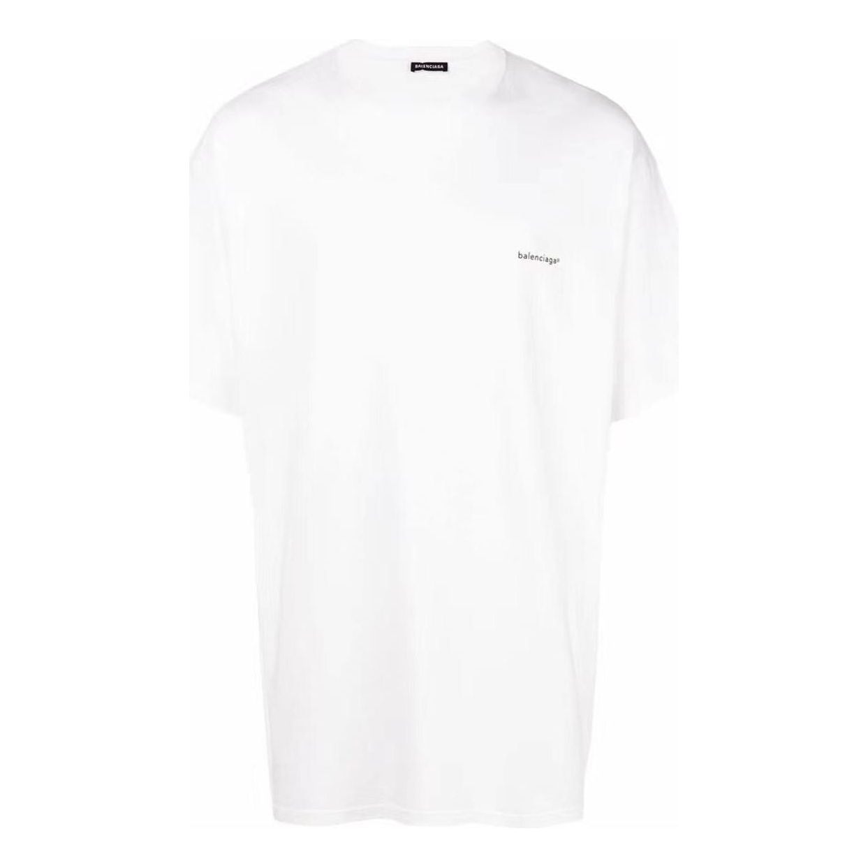 Balenciaga Small Logo Print Cotton T-Shirt 'White' 556151TYK289000