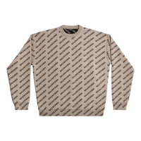 Balenciaga Mini Allover Logo Sweater 'Beige' 736247T32339977