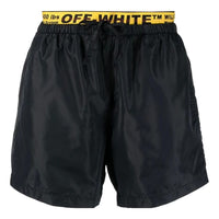 Off-White Classic Industrial logo-trim Swim Shorts OMFA014C99FAB0011018