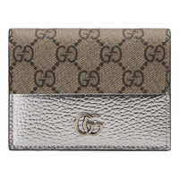 (WMNS) Gucci GG Marmont Card Case Wallet 'Silver' 658610-AAC1H-8161