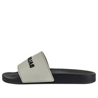 Balenciaga Pool Slides 'Grey Black' 565826W1S8A1013