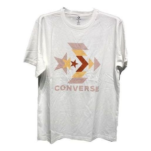 Converse Star Chevron Zoomed In Graphic T-Shirt Asia Sizing 'White' 10022024-A02