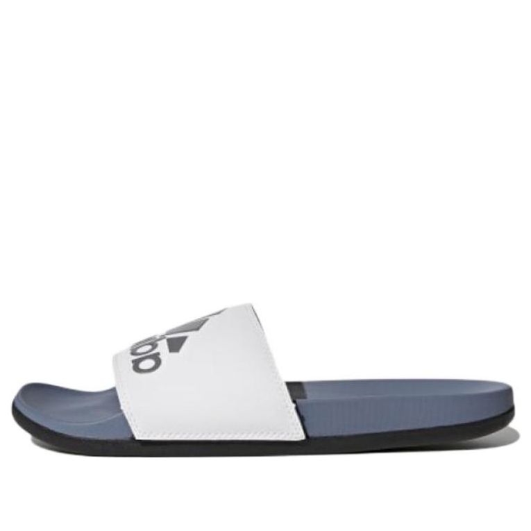 adidas Adilette CloudFoam Plus Logo Slides 'Steel Cloud White' AC8412