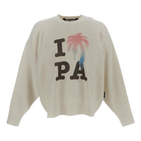 Palm Angels SS23 I Love PA Sweater 'Beige Black Pink' PMHE007S23KNI0080384
