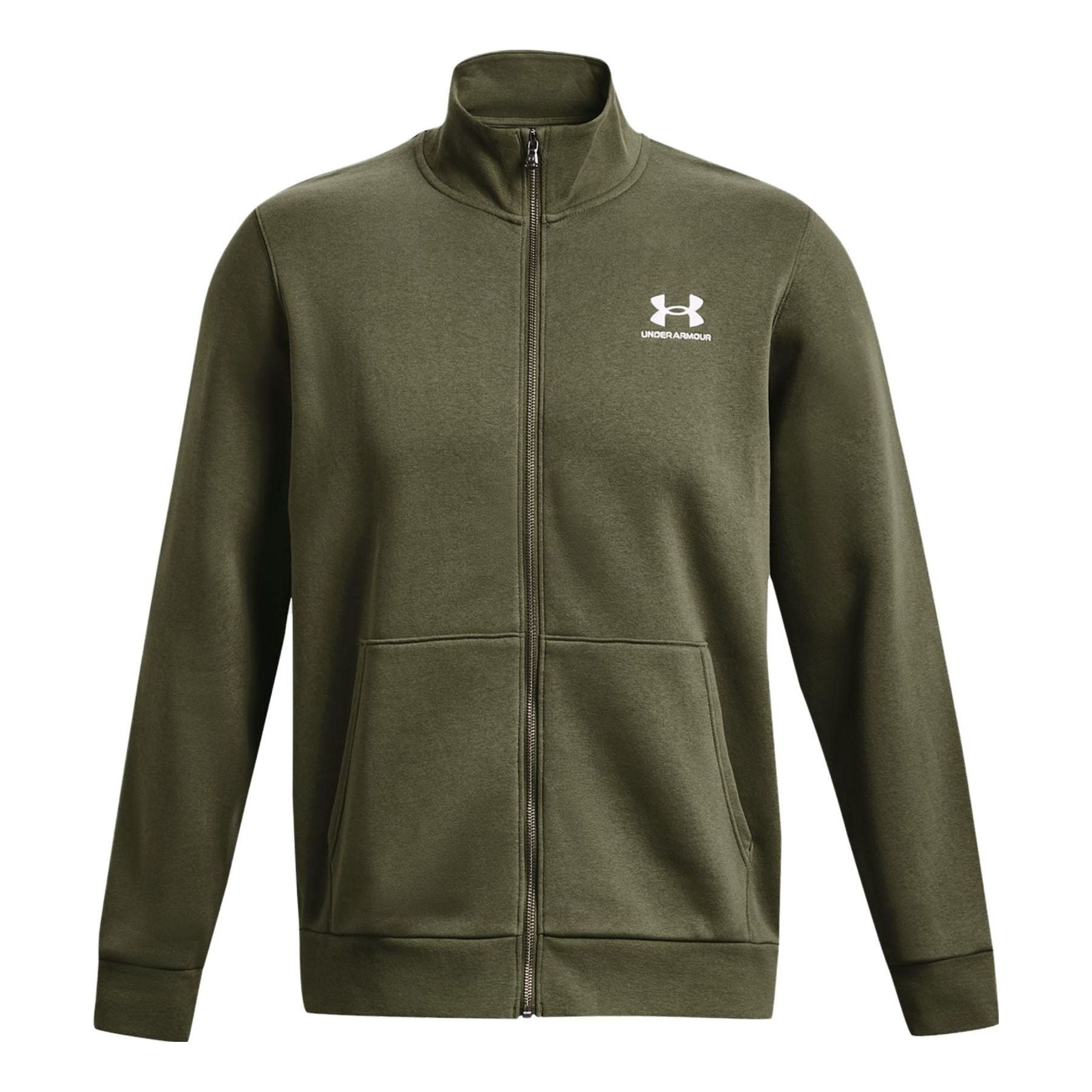 Under Armour Essential Fleece Track Jacket 'Olive Green' 1381035-390