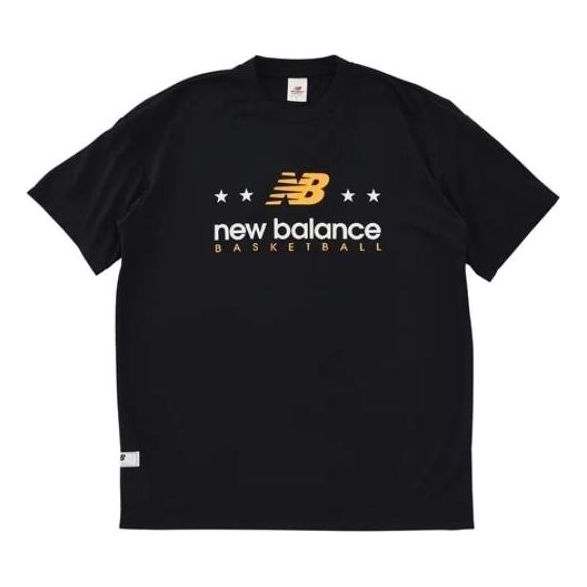 New Balance Mesh Graphic Short Sleeve T-shirt Asia Sizing 'Black' AMT35140-BK