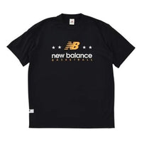 New Balance Mesh Graphic Short Sleeve T-shirt Asia Sizing 'Black' AMT35140-BK
