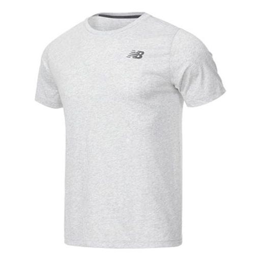 New Balance Heathertech Athletics T-Shirt Asia Sizing 'Grey' AMT11070-AG
