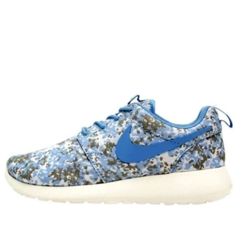 (WMNS) Nike Roshe Run Premium 'Blue Camo' 525321-400