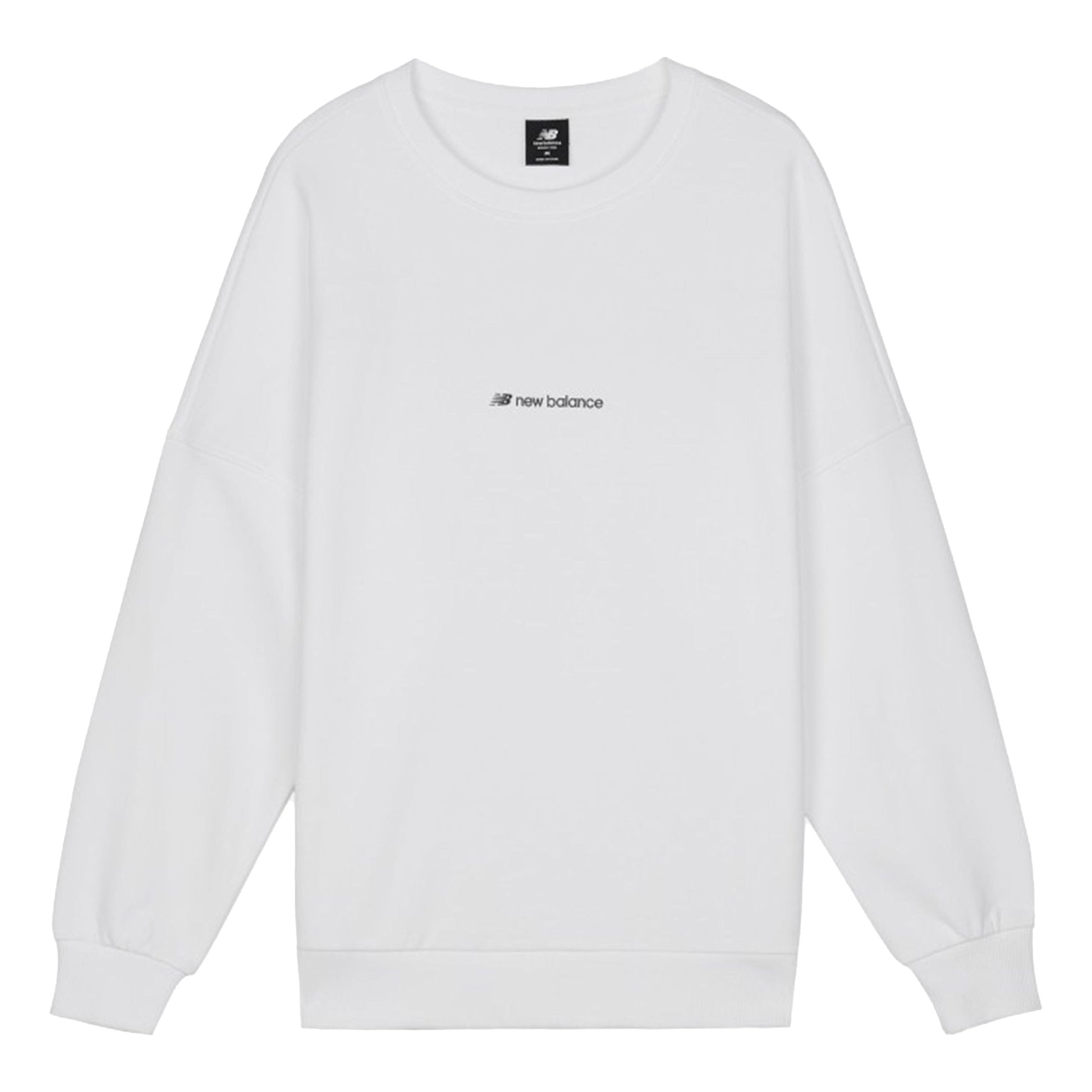 New Balance Long Sleeve Heathertech T-Shirt Asia Sizing 'White' AMT03332-MUN