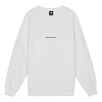 New Balance Long Sleeve Heathertech T-Shirt Asia Sizing 'White' AMT03332-MUN