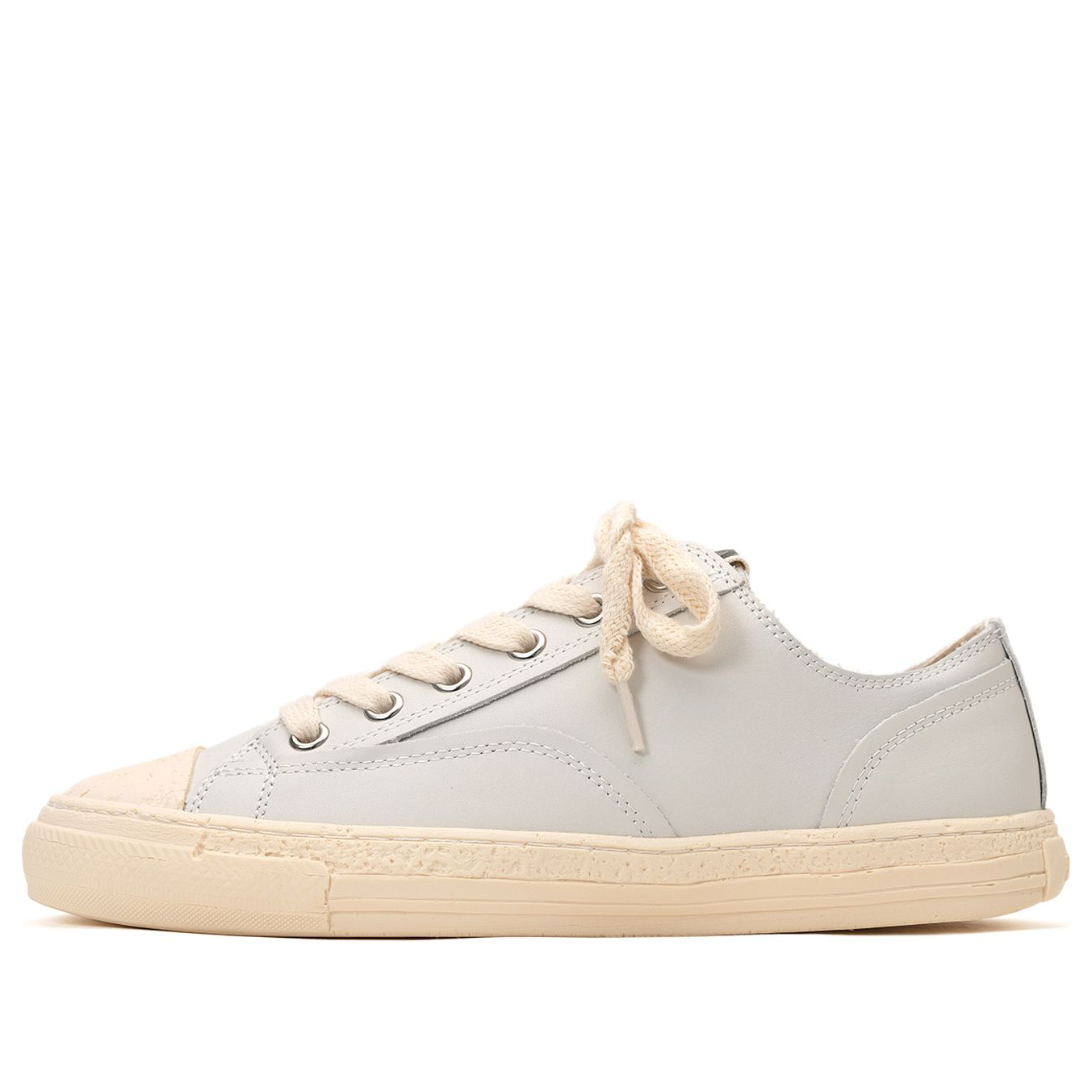 Maison MIHARA YASUHIRO PAST Sole 6 - Hole Leather Low-top Sneaker 'White' S09FW202-WHT