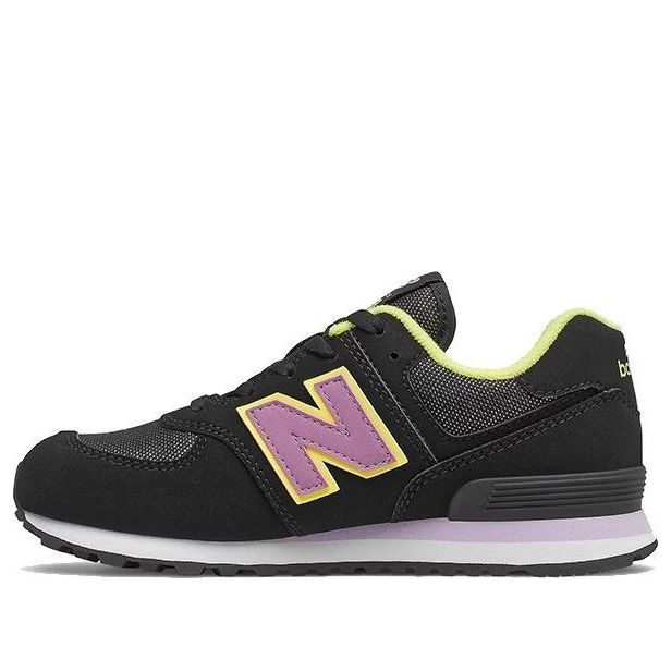 (GS) New Balance 574 'Fashion Metallic - Black Dark Violet Glow' PC574FX2