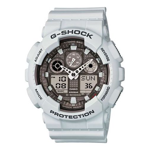 CASIO G-Shock Analog-Digital 'White' GA-100LG-8ACR