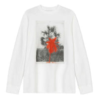 Men's KENZO SS21 HIGH SUMMER 520 Round Neck Pullover Long Sleeves White FB55SW0154ML-01