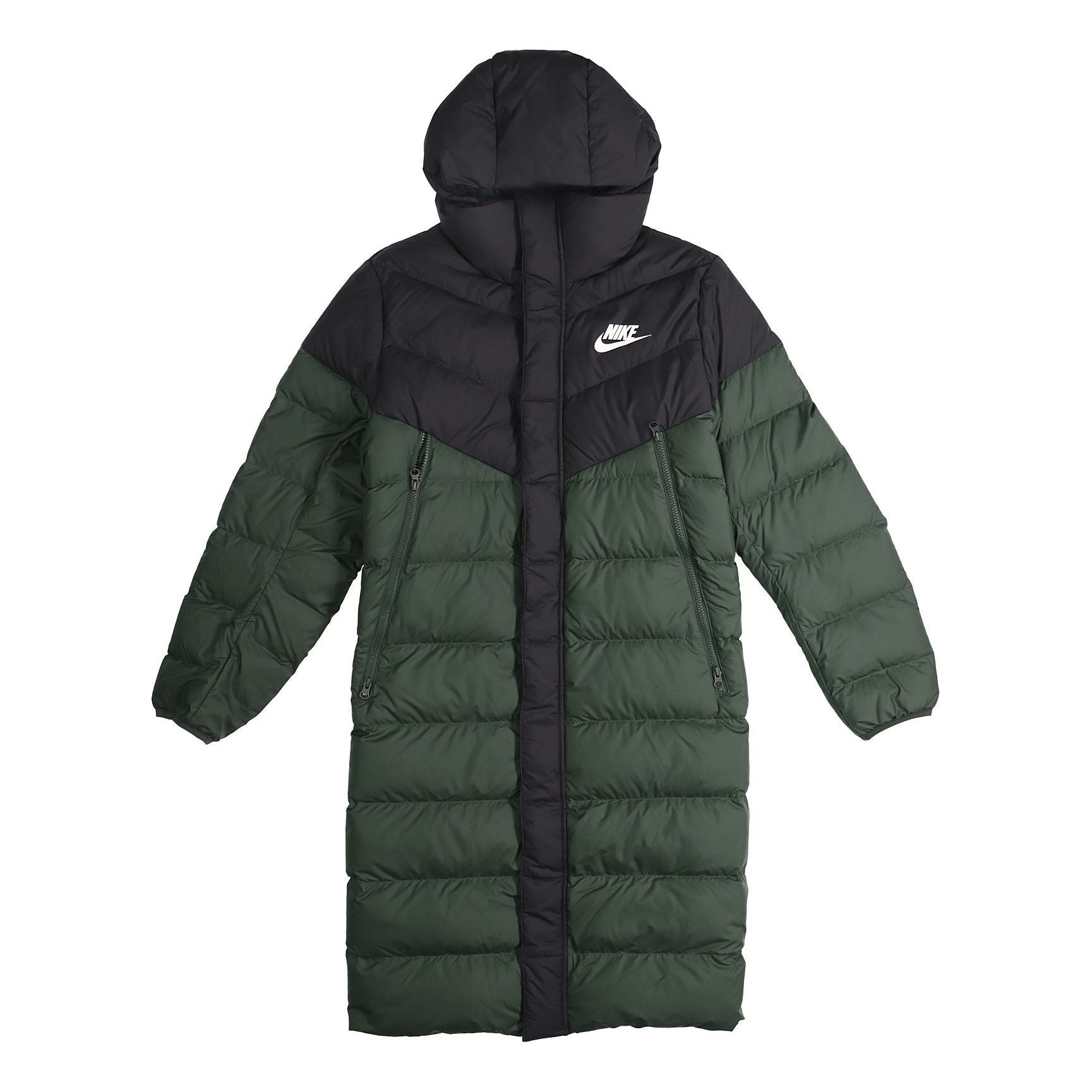 Nike Sportswear Windrunner Down Fill Long hooded down Jacket Green AA8854-045