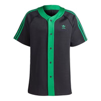adidas Adicolor Classics+ Short Sleeve Shirts (Gender Neutral) Asia Sizing 'Black Green' II5782