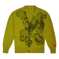 HERON PRESTON Heavy Knit Cardigan 'Camo Green' HMHB001F21KNI0015500