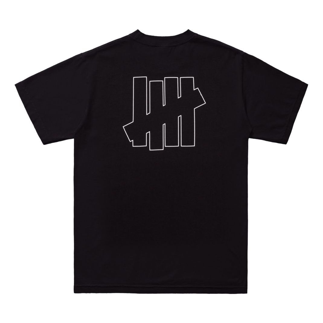 UNDEFEATED ICON S/S TEE Back logo Short-sleeve Tee Unisex Black 80103-BLACK