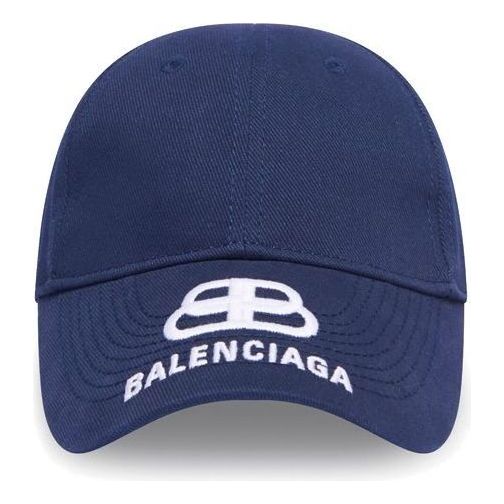 Balenciaga BB Logo Visor Baseball Cap 'Navy' 577548310B24177