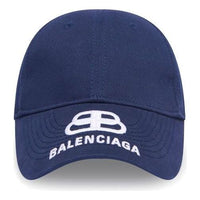 Balenciaga BB Logo Visor Baseball Cap 'Navy' 577548310B24177