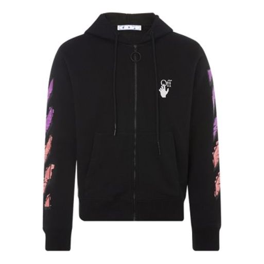 Off-White FW21 Large Arrow Printing Pattern Jacket Version Black OMBE001R21FLE0021032-1
