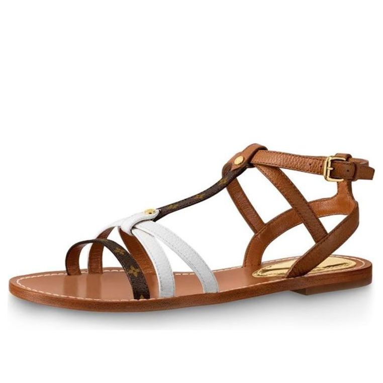 (WMNS)  LOUIS VUITTON shoes Sports sandals 'Brown White' 1A65VQ