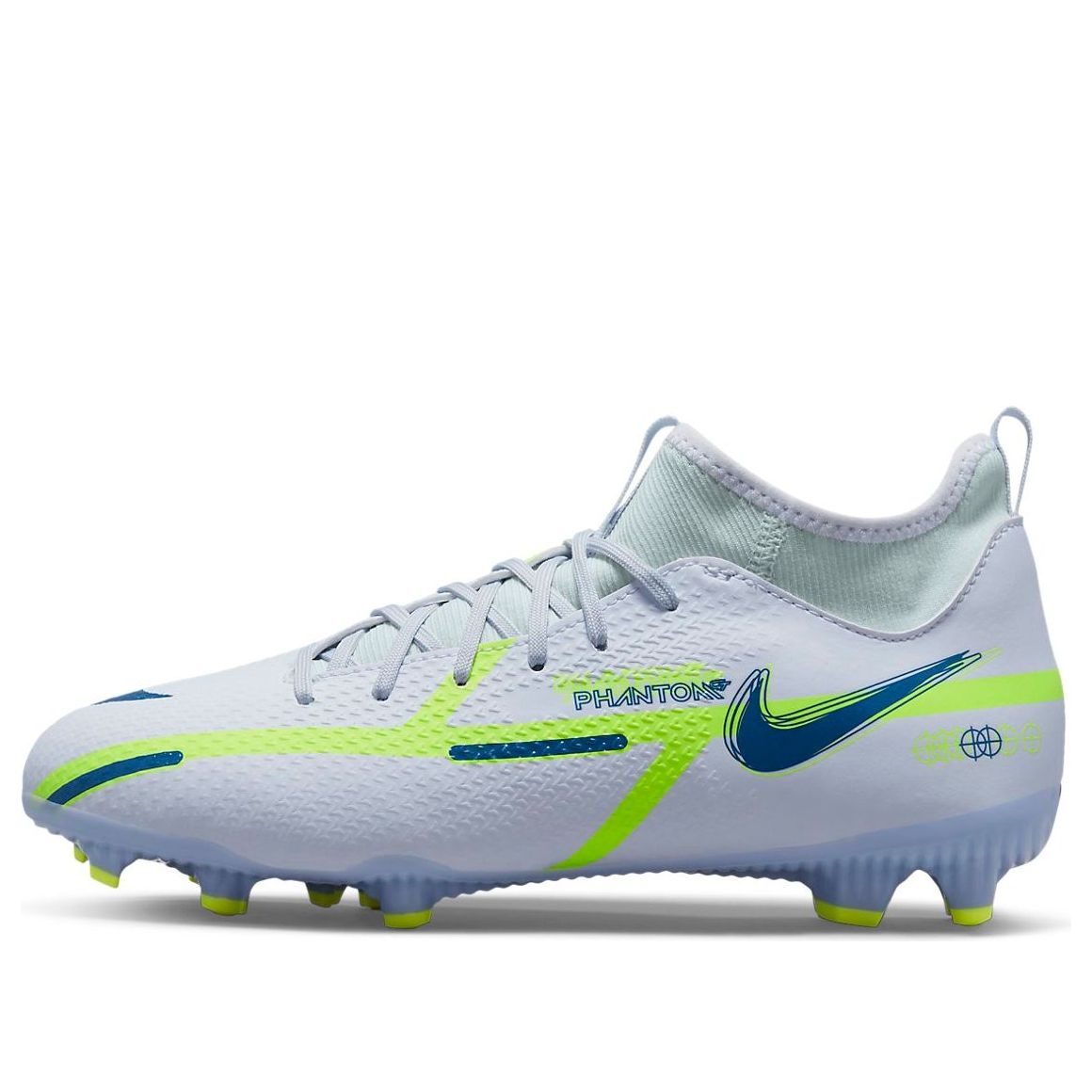 (GS) Nike Phantom GT2 Academy DF MG 'Grey Dark Marina Blue' DC0813-054