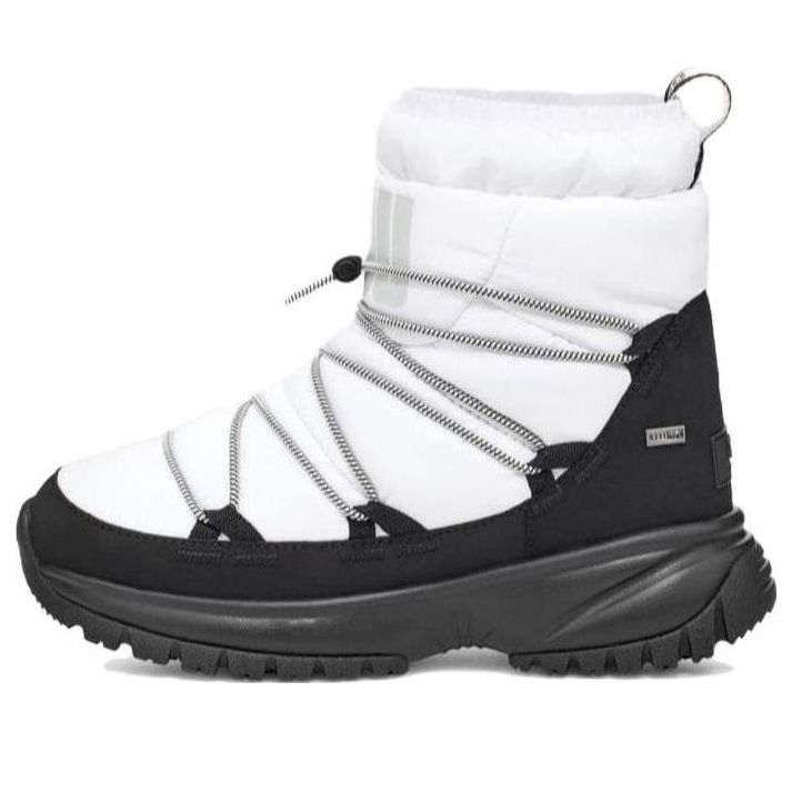 (WMNS) UGG Yose Puffer Mid 'White Black' 1131978-WHT