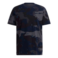 adidas originals Camouflage Printing Short Sleeve Navy Blue H13493