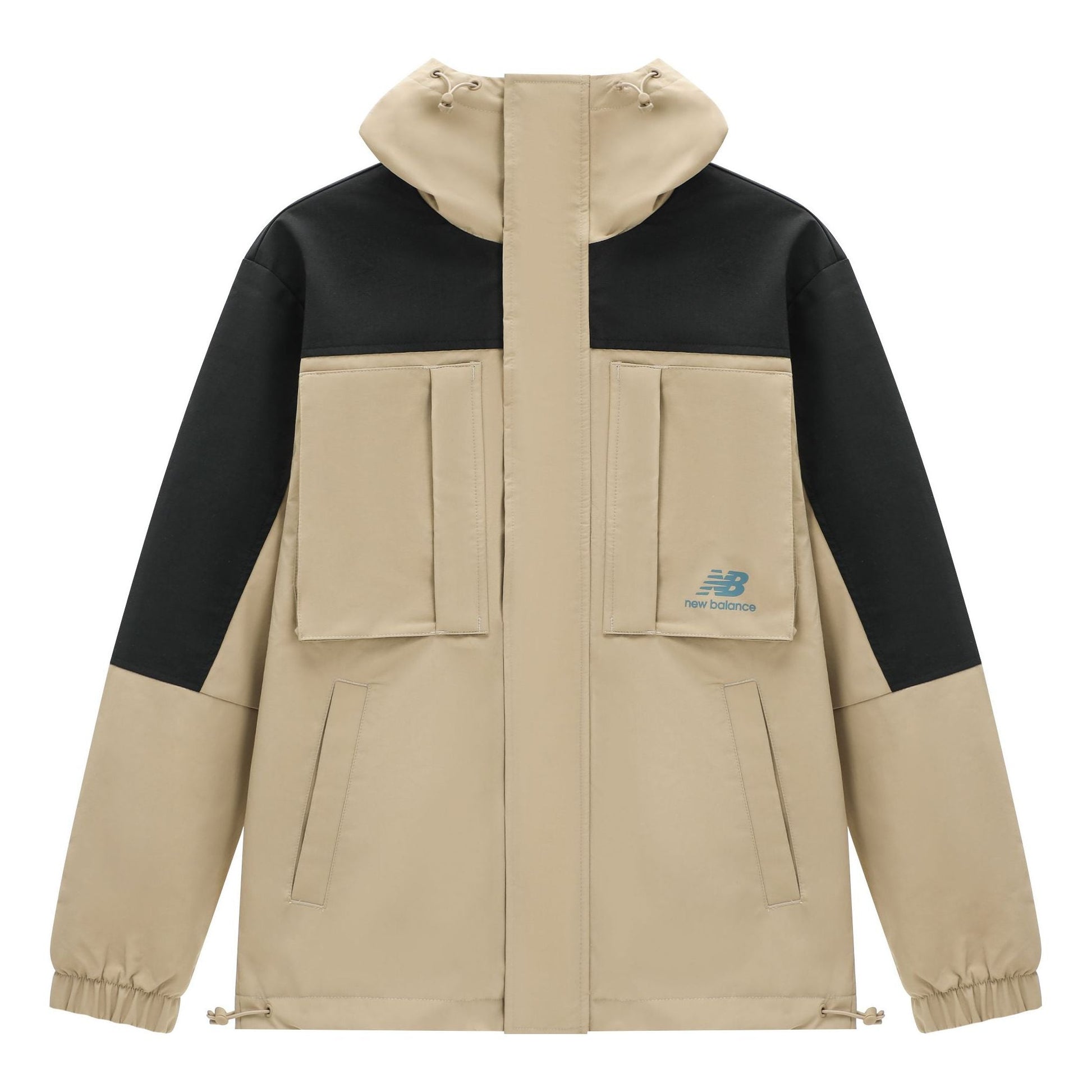 New Balance Windproof Sport Jacket Asia Sizing 'Beige Black' AMJ31304-BNN