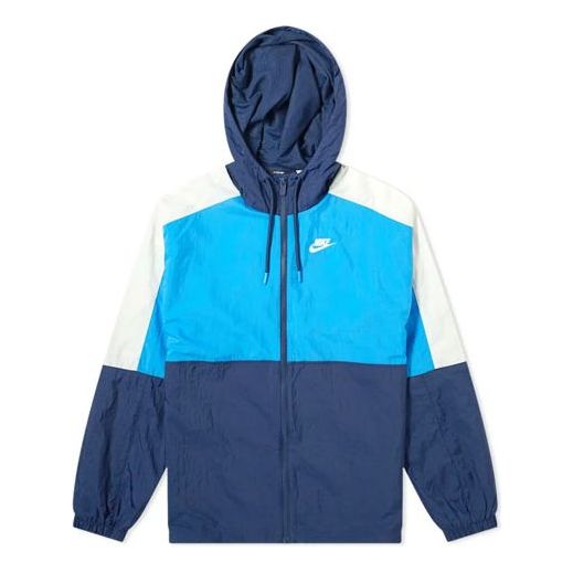 Nike Colourblock Retro Woven Colorblock hooded Jacket Blue CJ4560-480