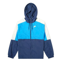 Nike Colourblock Retro Woven Colorblock hooded Jacket Blue CJ4560-480