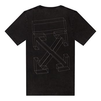 Off-White Classic Pattern Minimalistic Short Sleeve Black OMAA038E181850021001BLACK