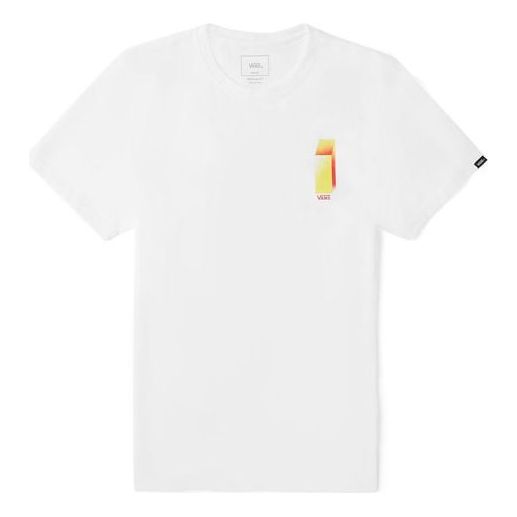 Vans OtwWeskerzhan Pattern Printing Short Sleeve Couple Style White VN0A4RAXWHT