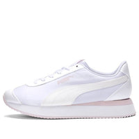 (WMNS) PUMA Turino Stacked Glitter Low-top Running Shoes White/Pink 371944-02