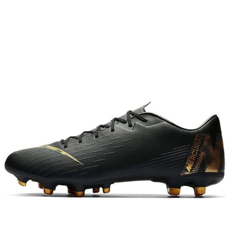 Nike Mercurial Vapor 12 Academy FG MG 'Black Metallic Gold' AH7375-077