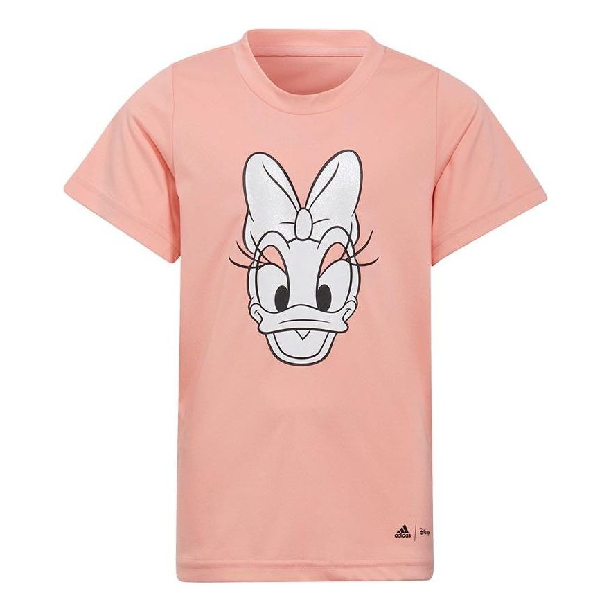 (GS) adidas x Disney Daisy Duck T-Shirt Asia Sizing 'Pink White' HC8636