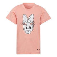 (GS) adidas x Disney Daisy Duck T-Shirt Asia Sizing 'Pink White' HC8636