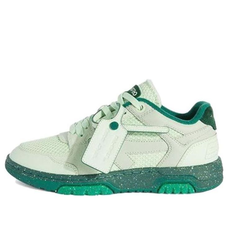 (WMNS) Off-White Slim Out Of Office Low-Top Sneaker 'Green' OWIA276F23LEA0015057