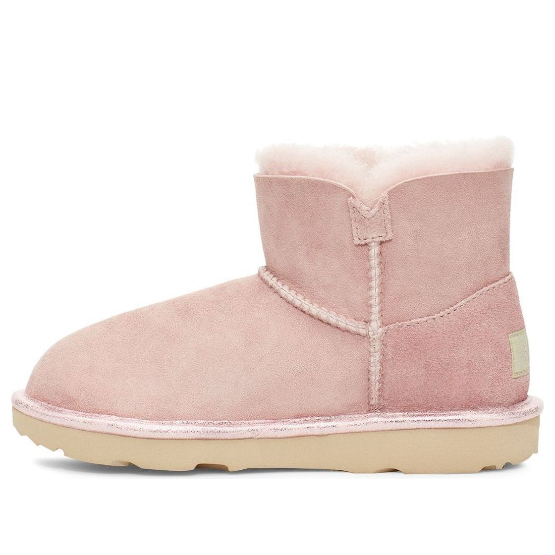 UGG Mini Bailey Button II Star (Big Kids) Pink 1107969K-PCRY