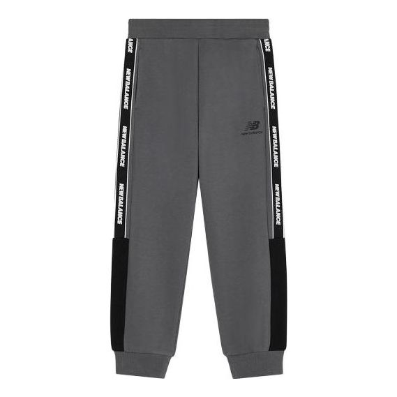 (GS) New Balance Sport Pants Asia Sizing 'Grey Black' 4LC4S103-GR